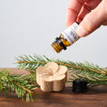 Load image into Gallery viewer, Applying Forest Walk Organic Essential Oils to Beechwood Flower.