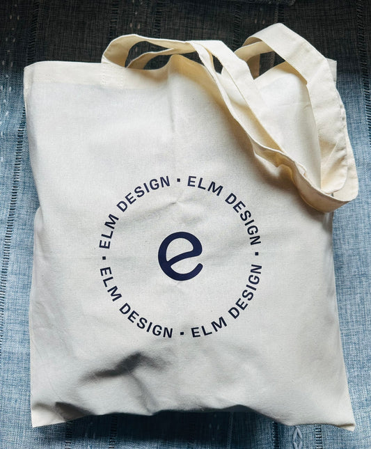 Elm Design Canvas Tote + Mystery 2oz Candle